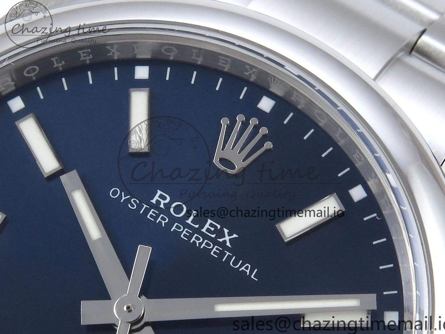 Best AAA Replica Sites 41mm 766 Edition Dial Best A 904L Oyster EWEF Perpetual 124300 Steel Unisex Blue 1230
